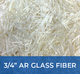 3/4" AR Glass Fibers (19mm)